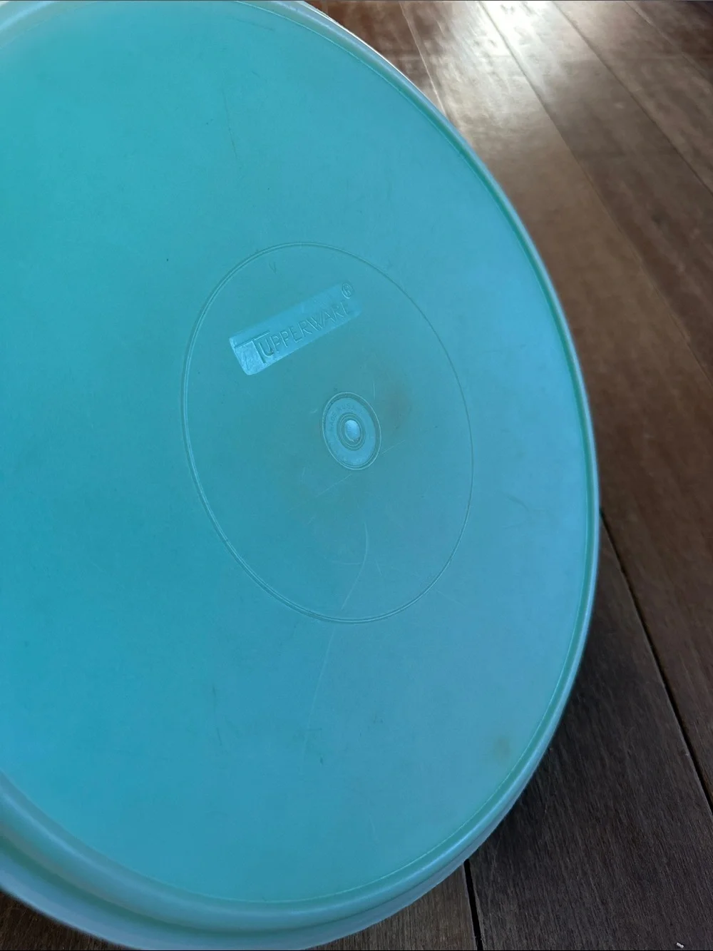 Vintage green Tupperware large bowl